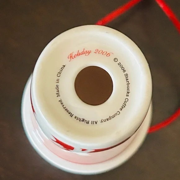 🎄Starbucks Sleigh Ride Holiday Cup Ceramic Ornament - Picture 7 of 7